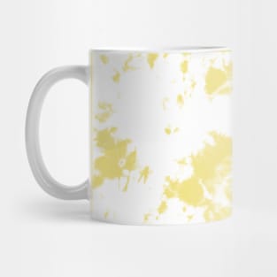 Buttercup yellow and white Storm - Tie-Dye Shibori Texture Mug